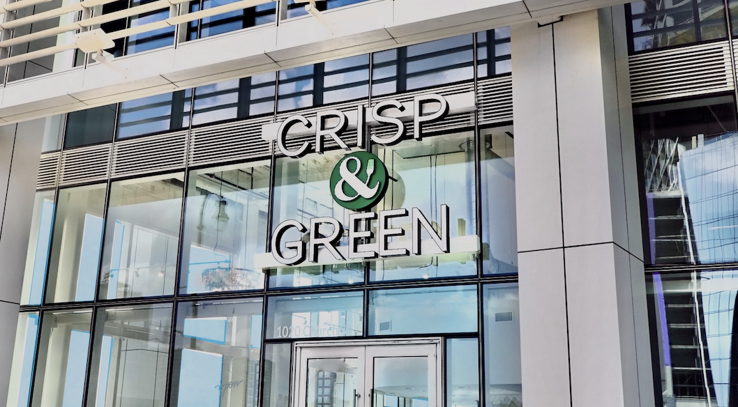 CRISP & GREEN Locations Healthy Restaurant Vegan Options Avail.